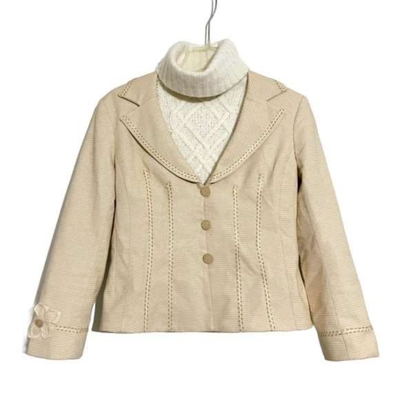 Gloria Gaudette Vintage Crop Blazer - Picture 3 of 12